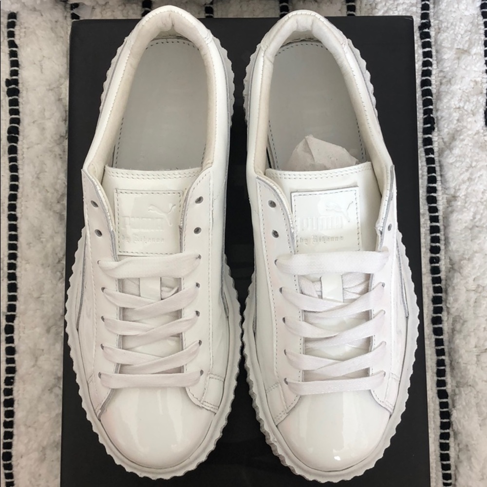 Puma X Fenty by RIHANNA “triple white” creepers